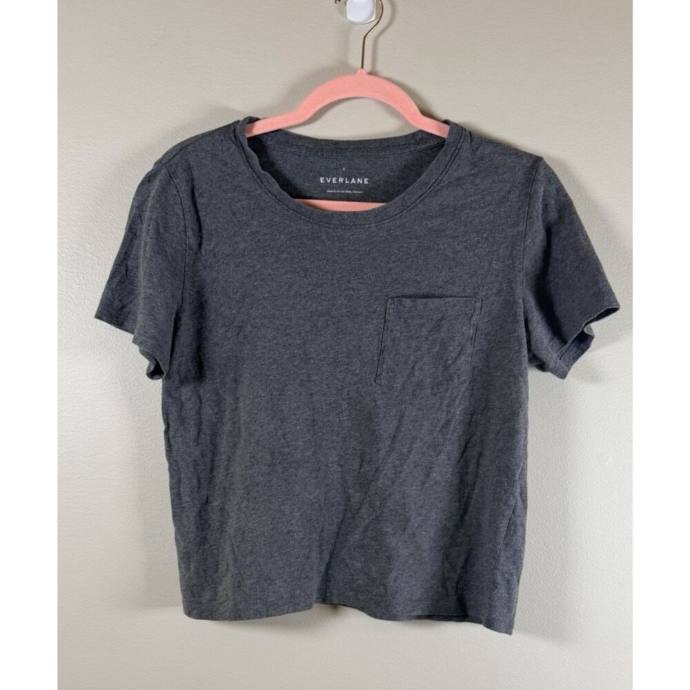 Everlane Gray Crew Neck Pocket Cotton Jersey T-Shirt Size M